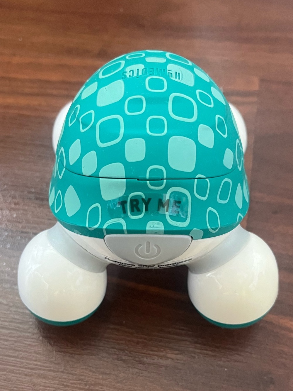 Homedics Teal and White 4-Node Handheld Massager